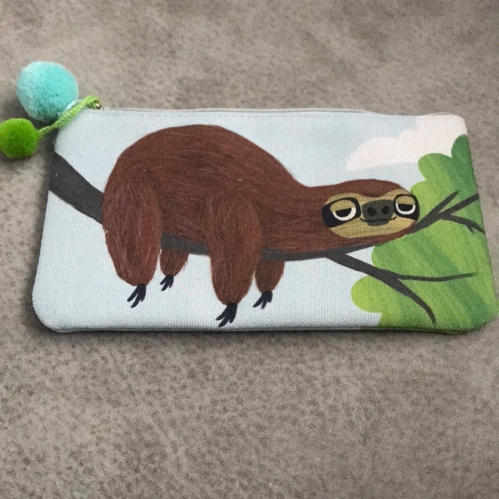 NWOT sloth mini pouch - Picture 2 of 3